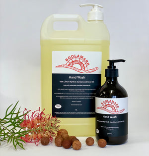 Aboriginal owned Boolamarr Handwash using native Lemon Myrtle & Sandalwood Seed Oil