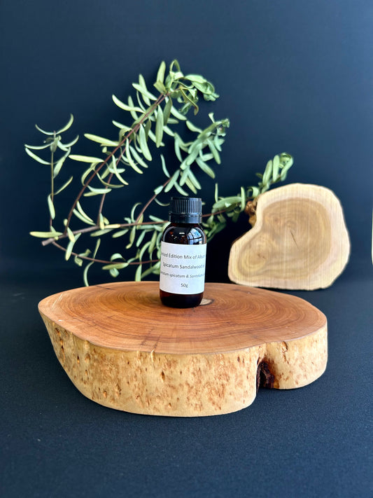 Limited Edition Album and Spicatum Sandalwood oil mix