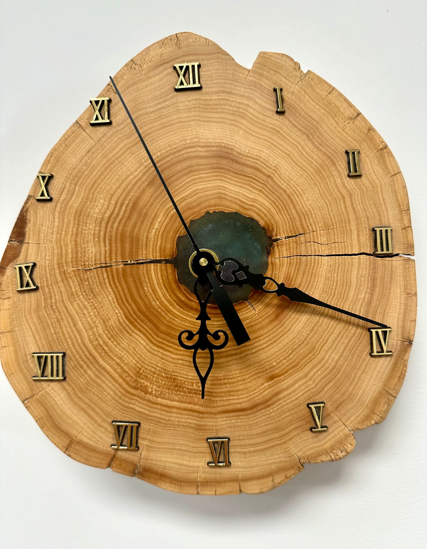 Stuart Henke Handmade Sandalwood & Resin Clock
